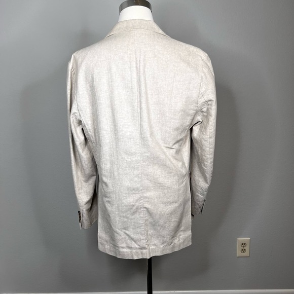 Havanera Co. Tan Linen Cotton Sport Coat Size Large 42 - Picture 2 of 10